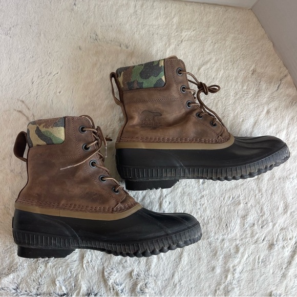 J. Crew X Sorel Cheyanne Tobacco Men's Boots Size 10.5 - Picture 6 of 9